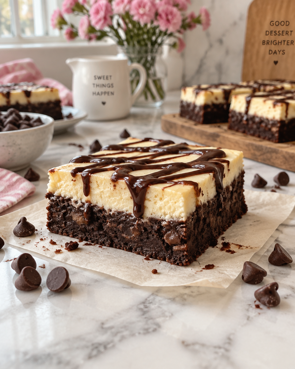 Easy Cheesecake Brownies Recipe