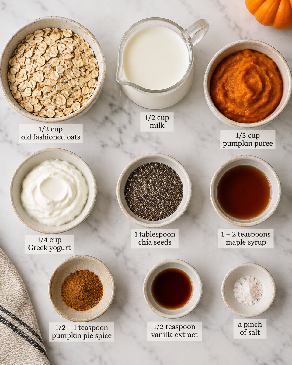 Easy Pumpkin Overnight Oats Recipe