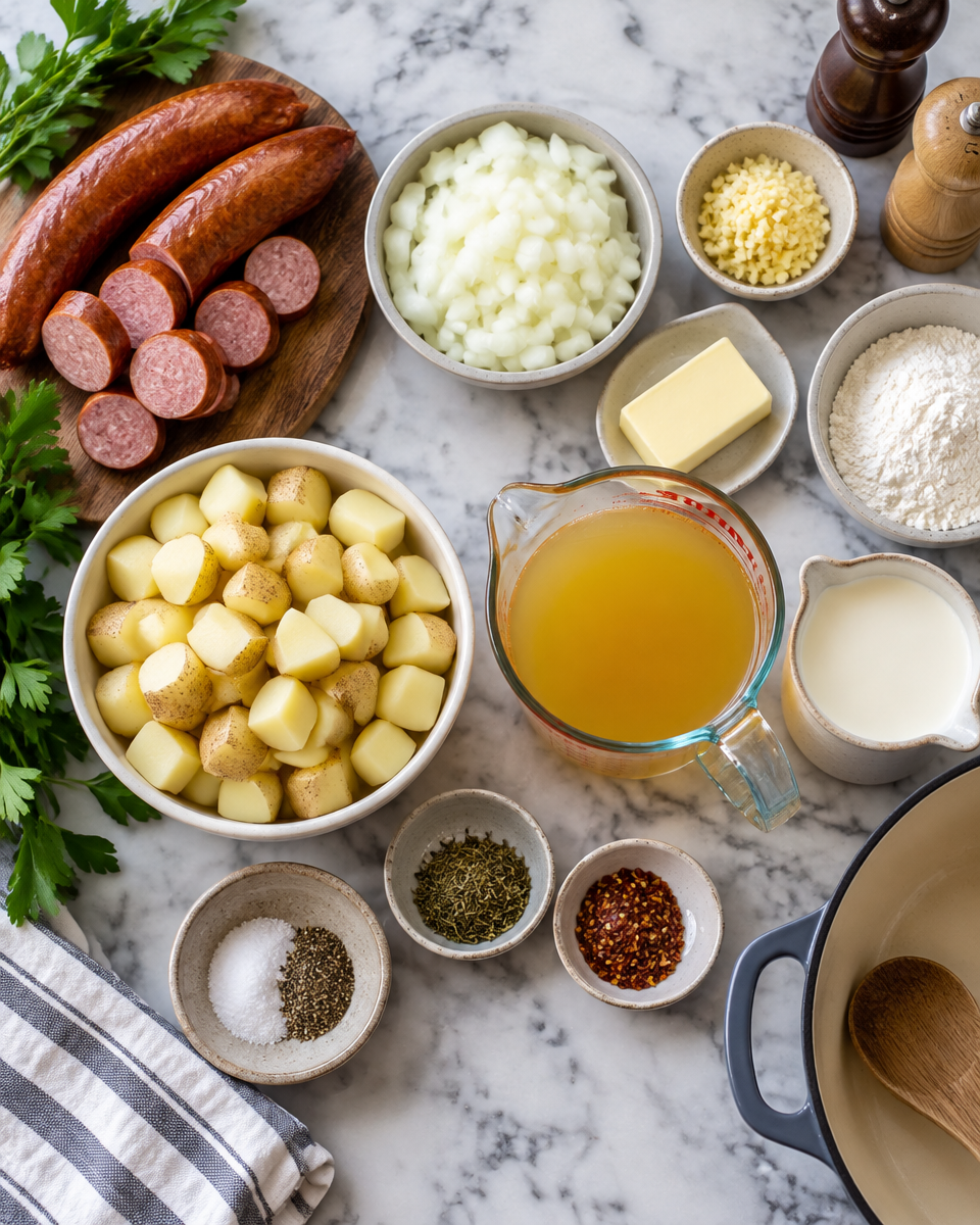 Easy Sausage and Potato Soup — Creamy & Comforting