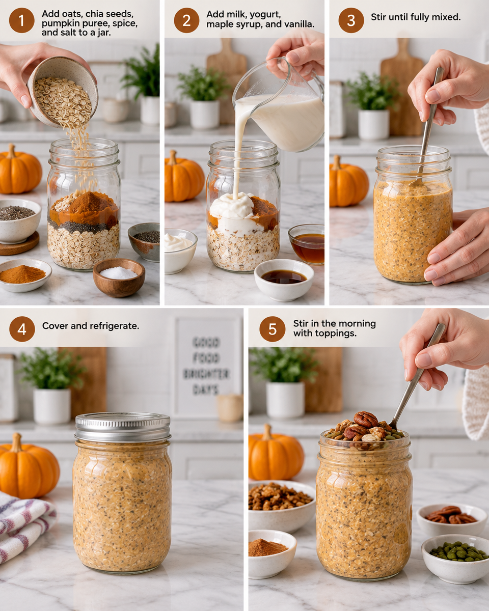 Easy Pumpkin Overnight Oats Recipe