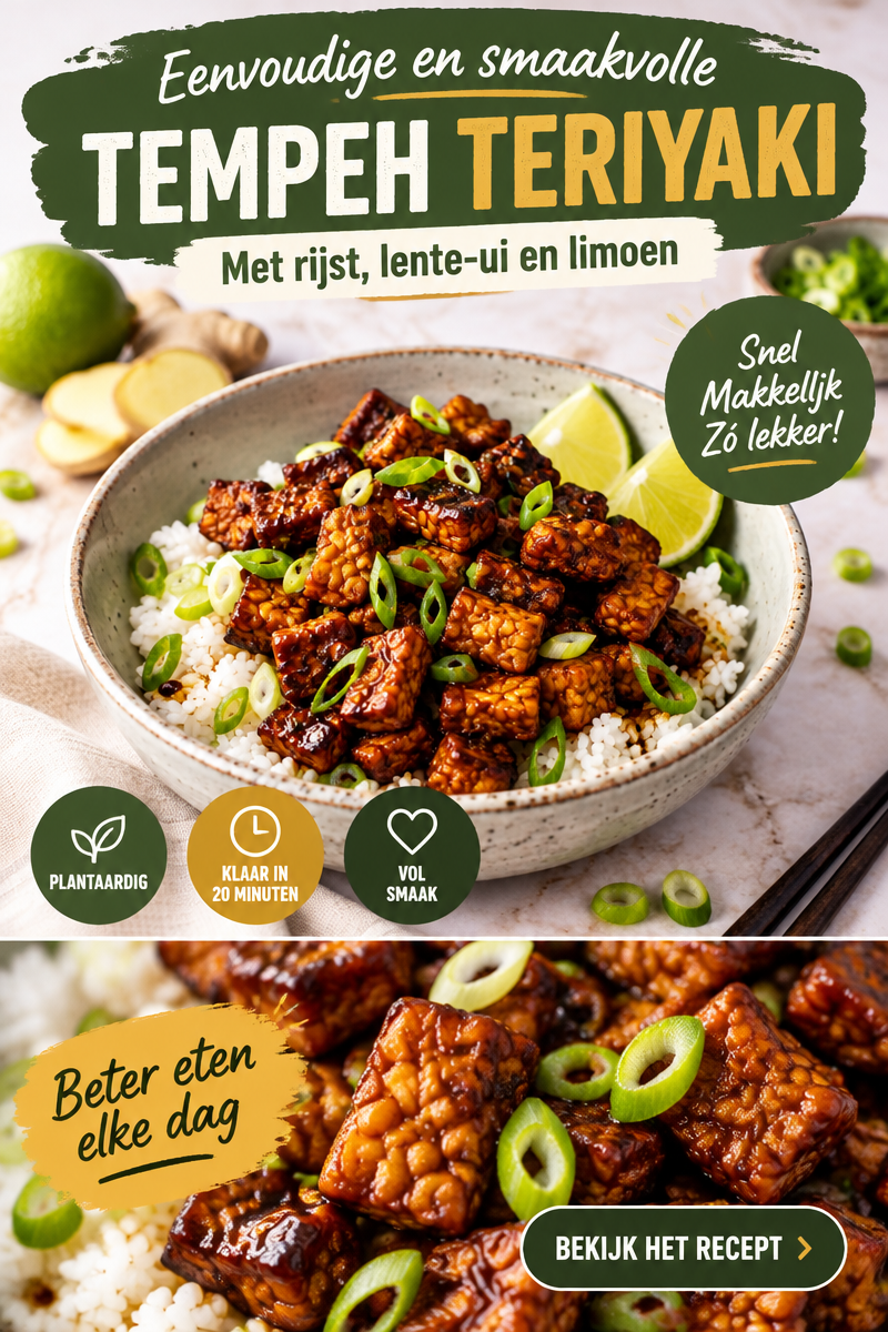 Tempeh Roerbak met Paksoi en Gember in 20 Minuten