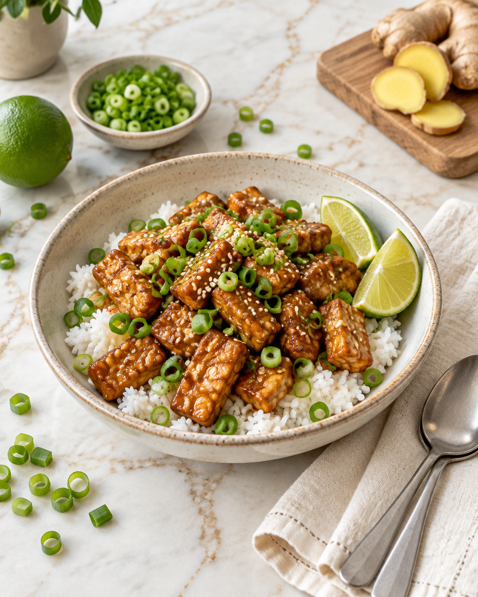 veganistisch roerbak recept tempeh groenten