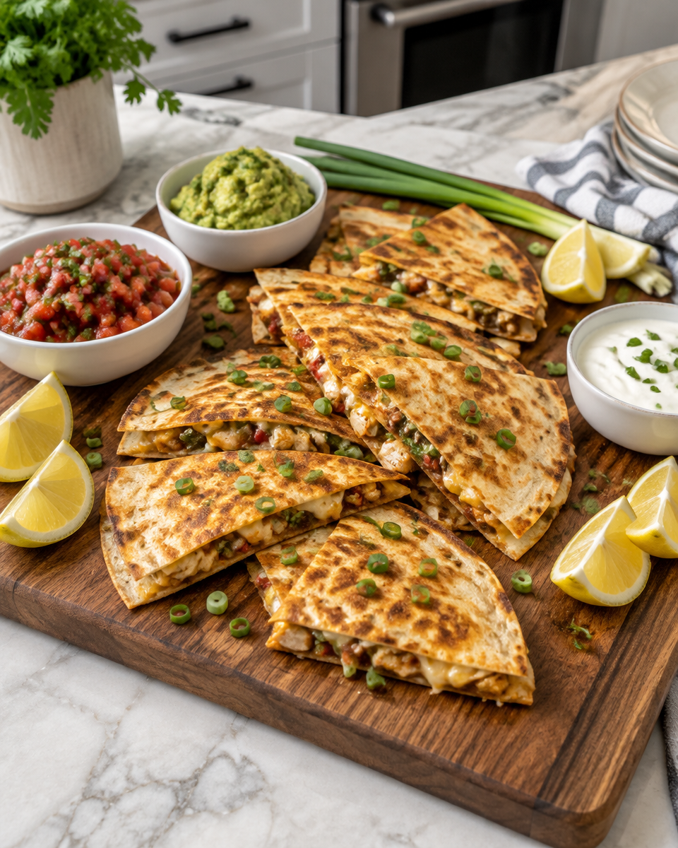 Knapperige Quesadilla met Zwarte Bonen, Mais en Gerookte Paprika