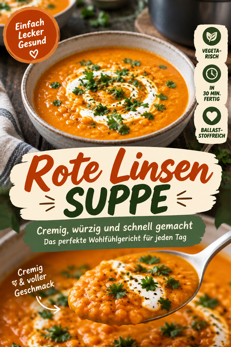 proteinreiche Linsensuppe Rezept