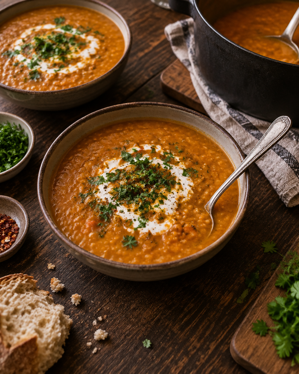 proteinreiche Linsensuppe Rezept