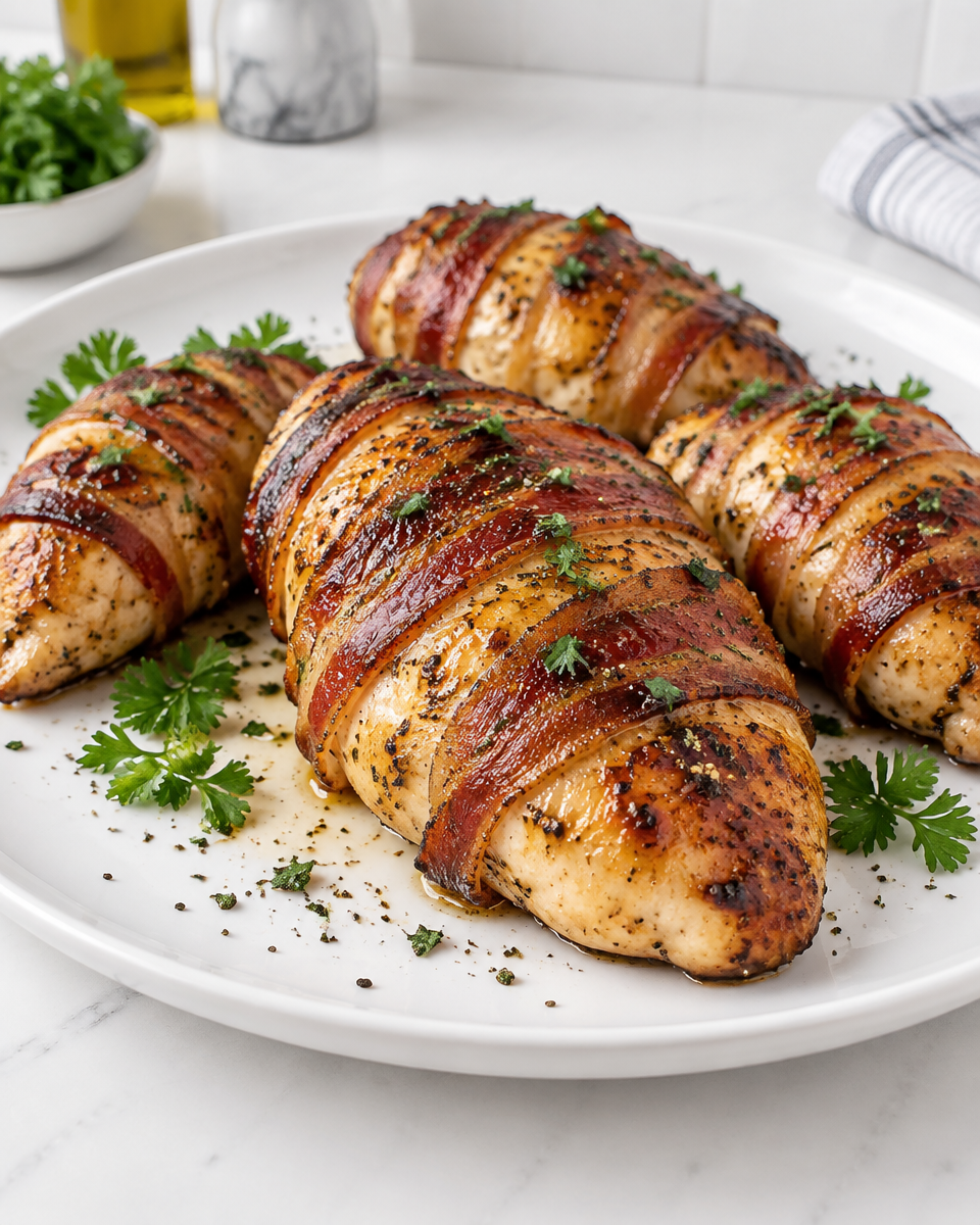 bacon wrapped chicken breast