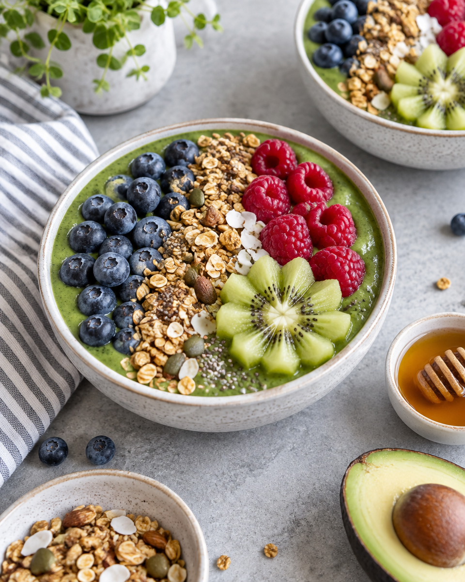 green smoothie bowl