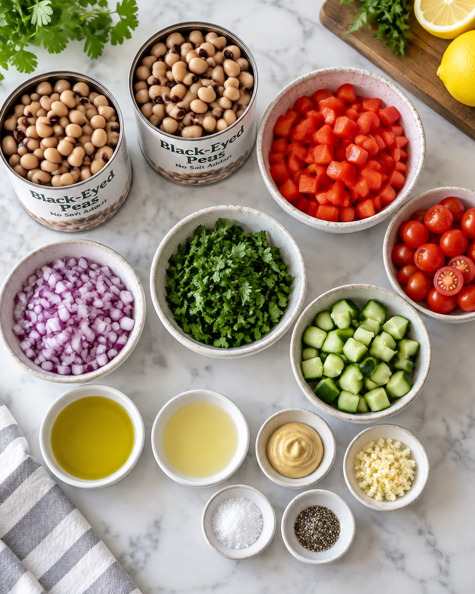 Easy Black Eyed Pea Salad Recipe