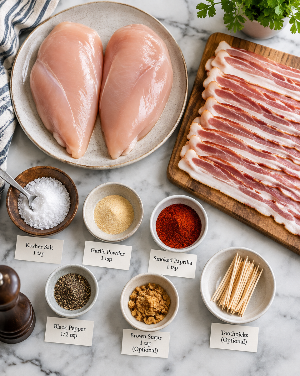 Easy Bacon-Wrapped Air Fryer Chicken Breast