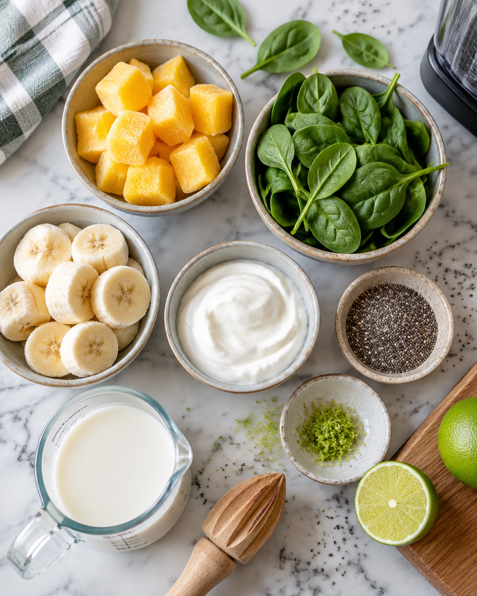 green smoothie bowl