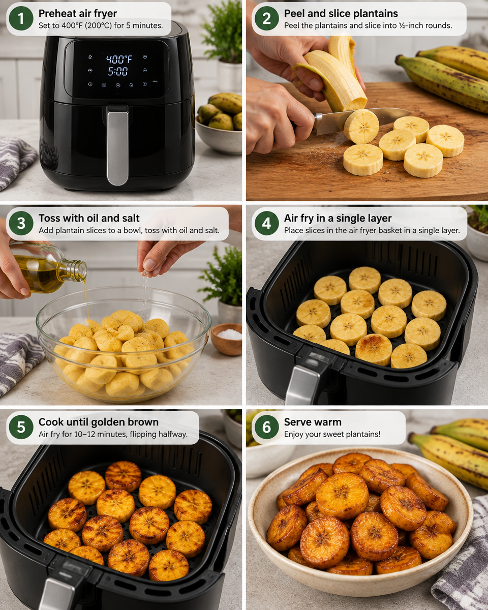 Easy Air Fryer Sweet Plantains (Maduros)