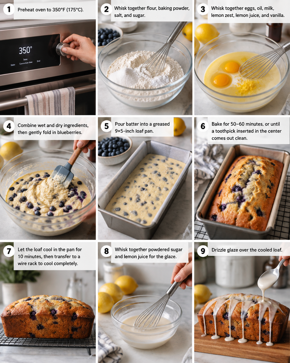 Blueberry Lemon Loaf Recipe