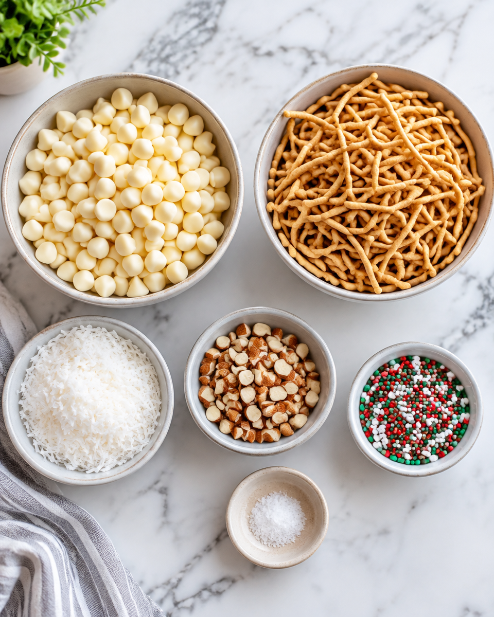 White Chocolate Haystacks Recipe (Haystack Cookies)