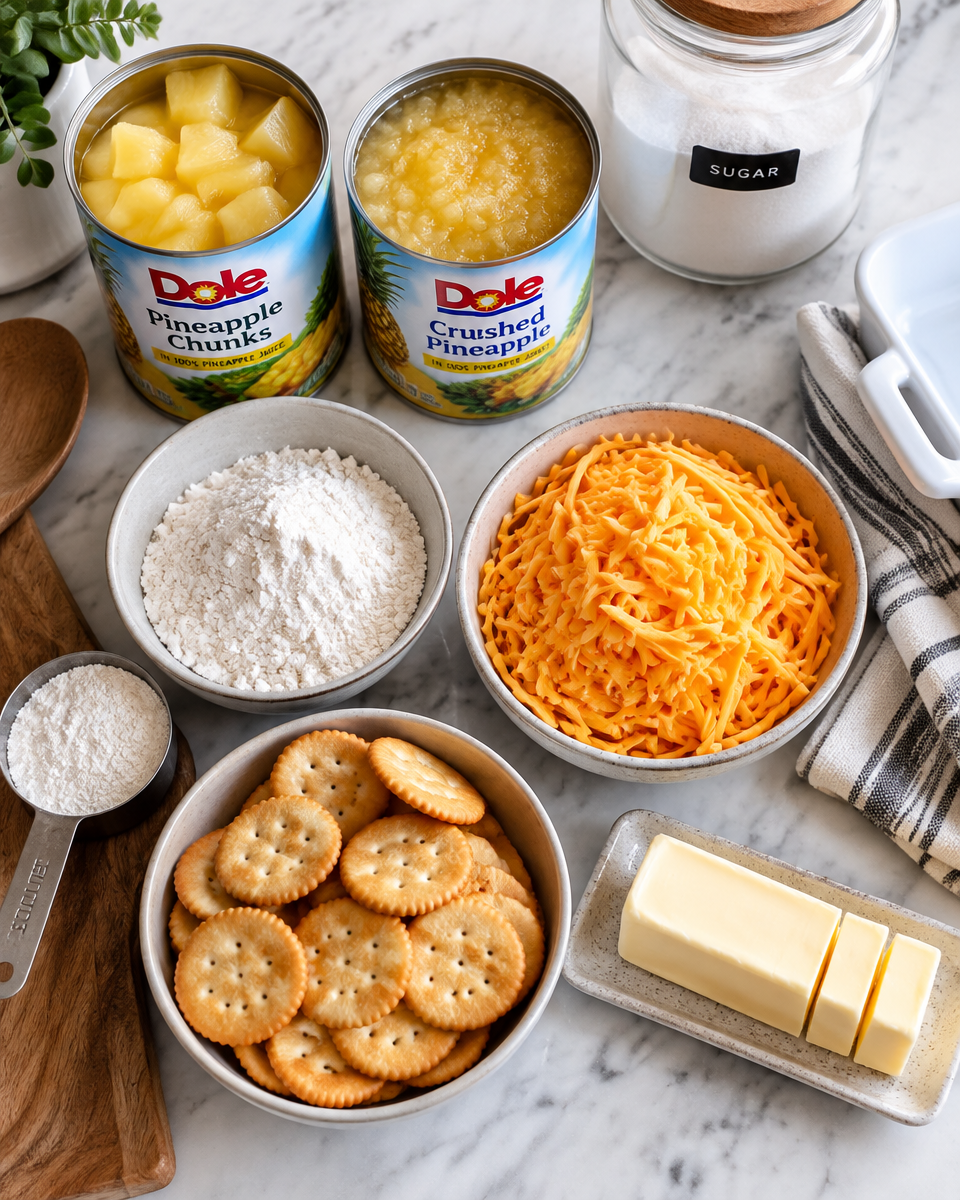 Easy Baked Pineapple Casserole Recipe