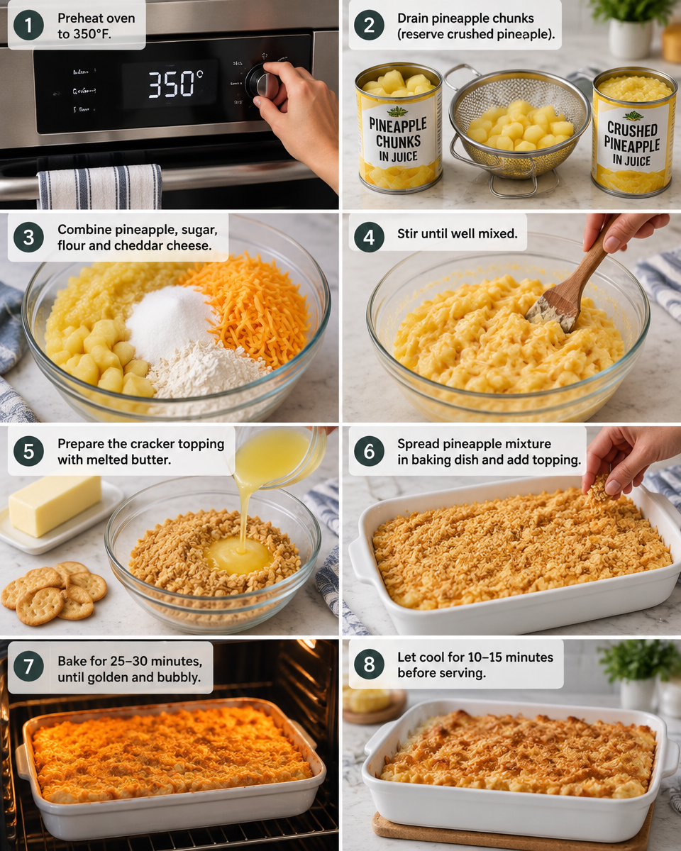 baked pineapple casserole