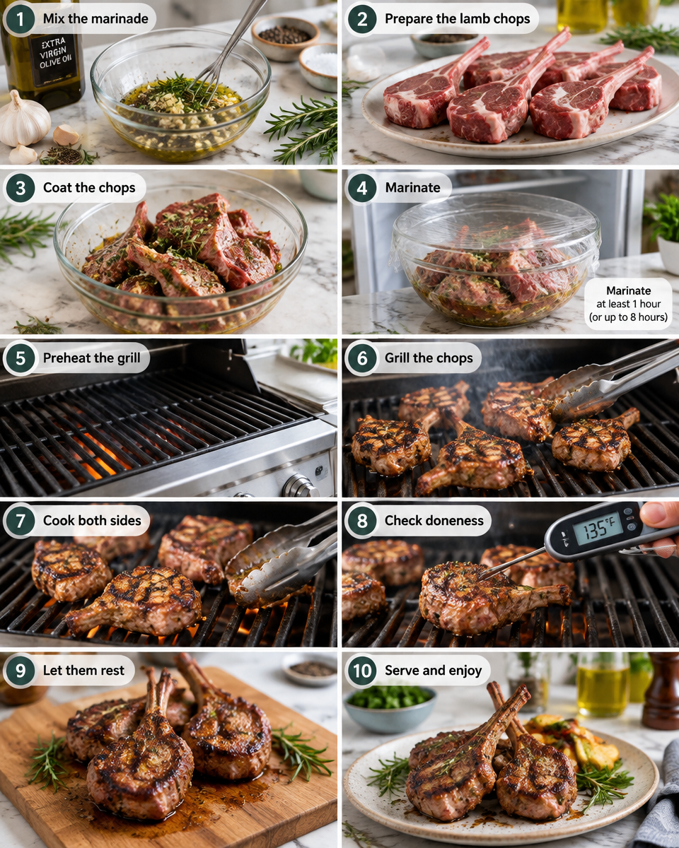 rosemary garlic lamb chops