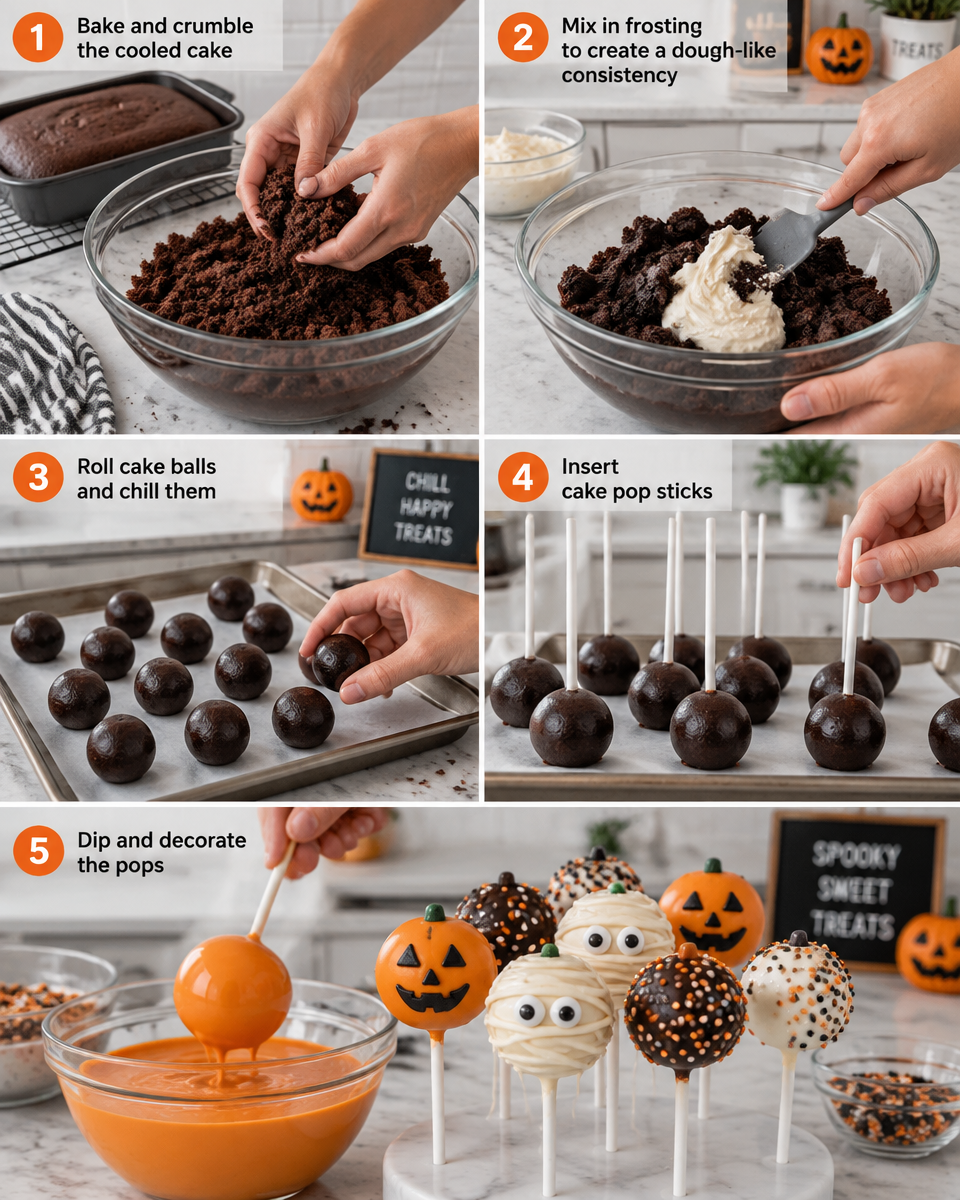 Easy Halloween Cake Pops