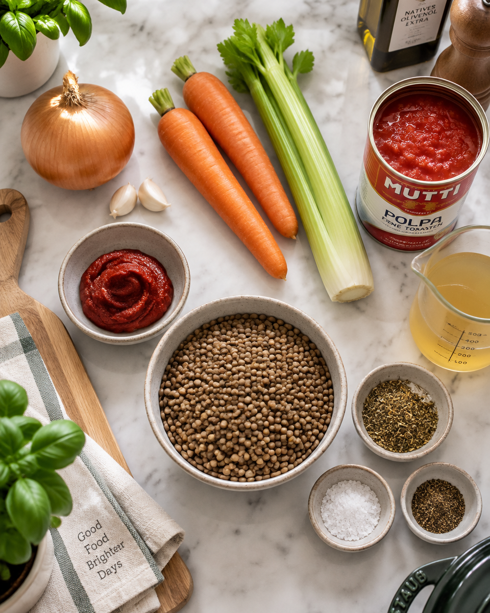 vegane linsen Bolognese