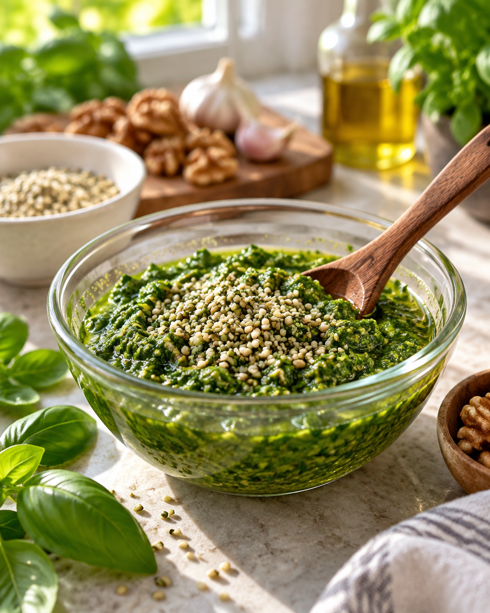 hanfsamen pesto
