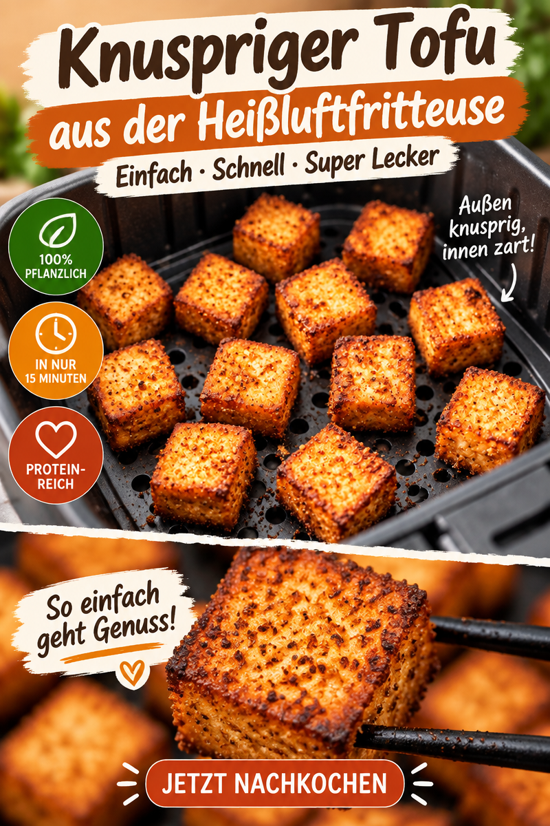 Knuspriger Tofu Airfryer – Einfach lecker und schnell zubereitet!