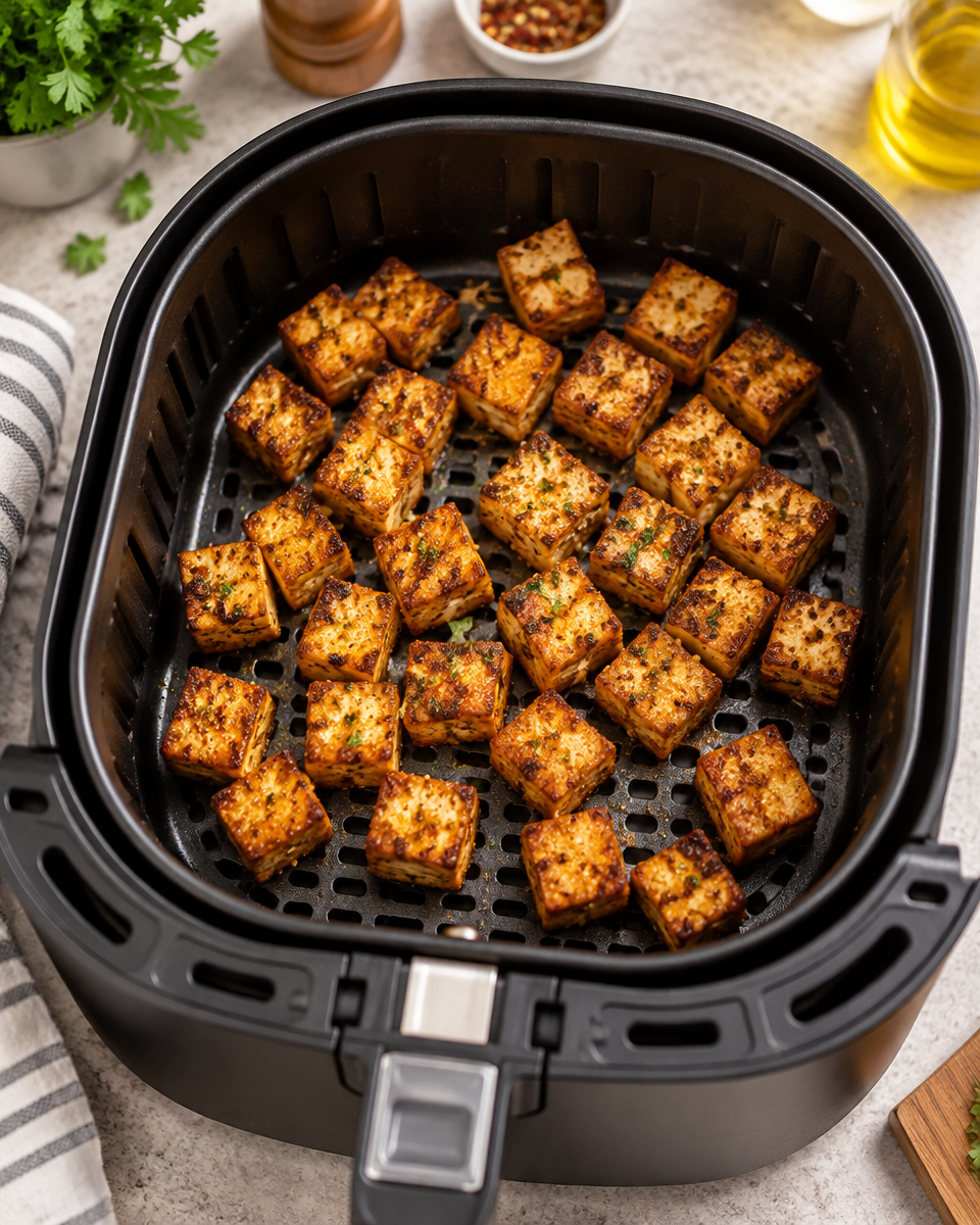 Knuspriger Tofu Airfryer – Einfach lecker und schnell zubereitet!