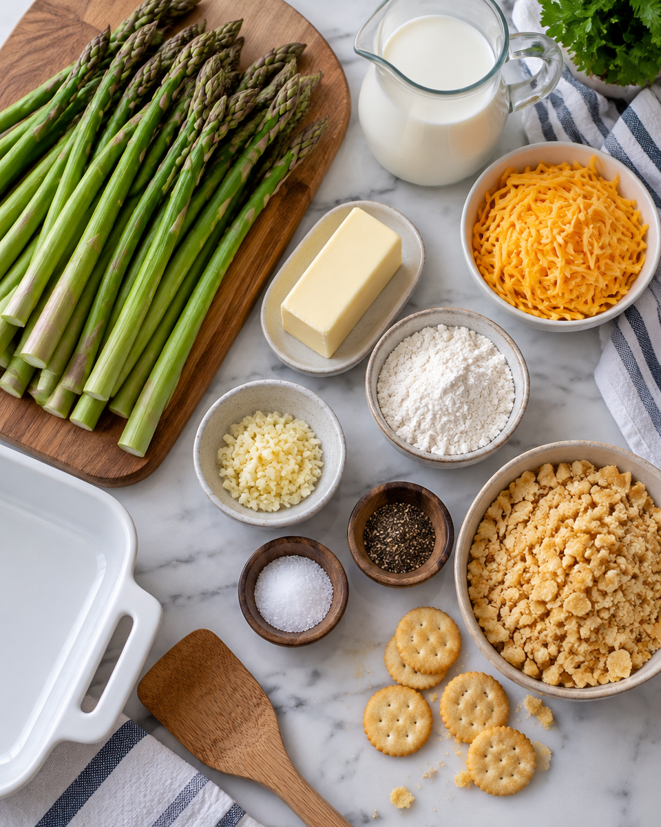 cheesy asparagus casserole