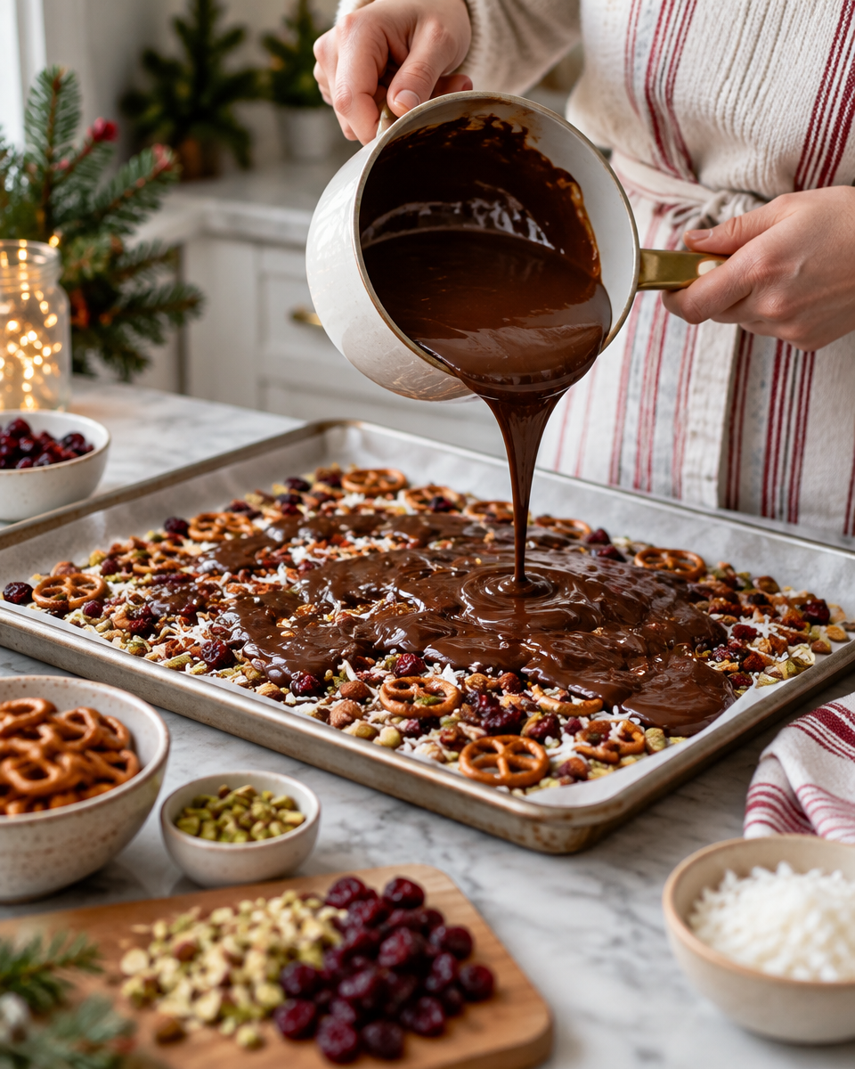 Easy Christmas Chocolate Bark Recipe
