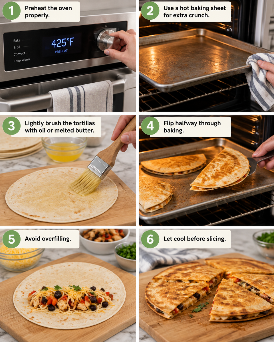 Baked Spinach Mushroom Quesadilla Recipe