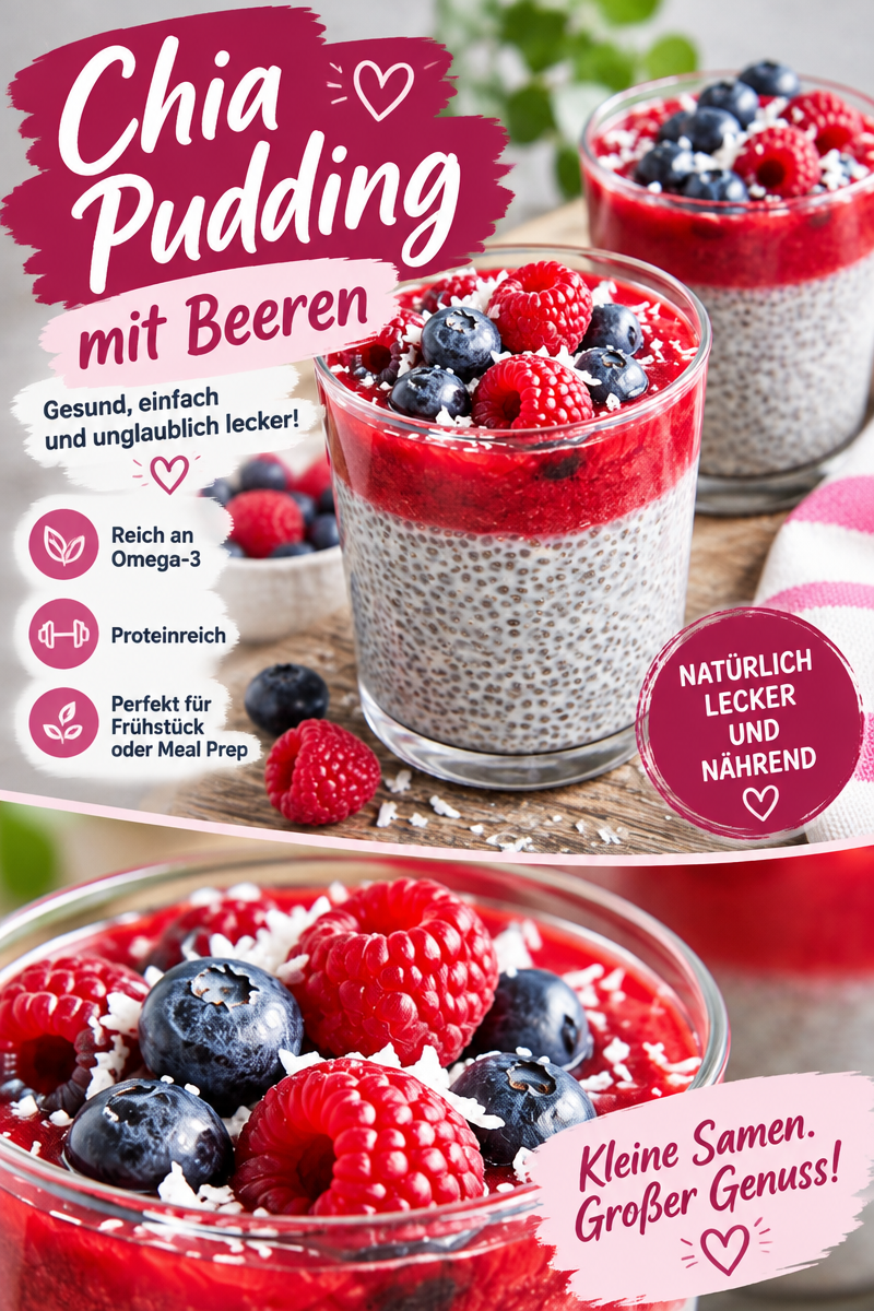 Veganer Protein-Chia-Pudding