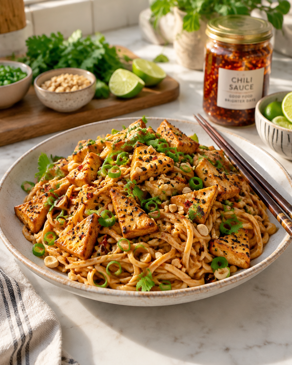 Erdnussnudeln vegan