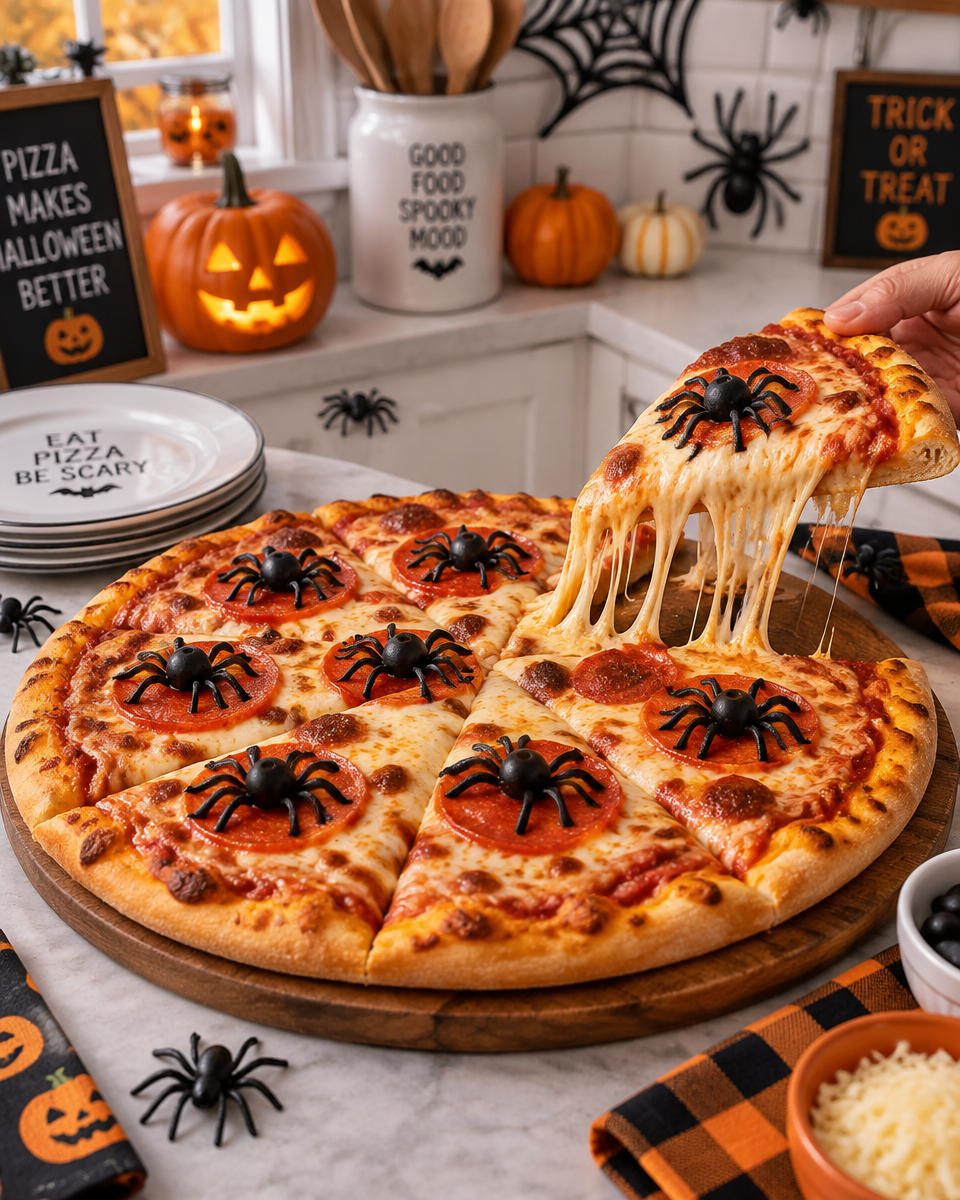 Easy Halloween Party Pizza Recipe