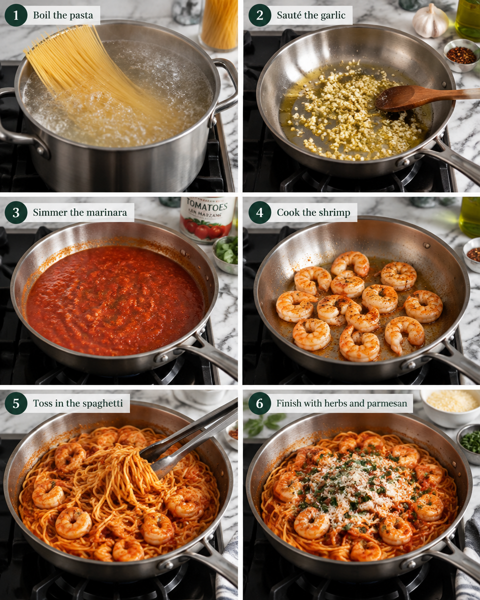 shrimp marinara pasta