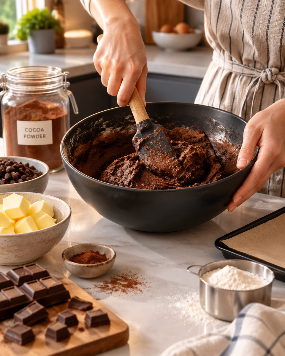 chocolate spritz cookies