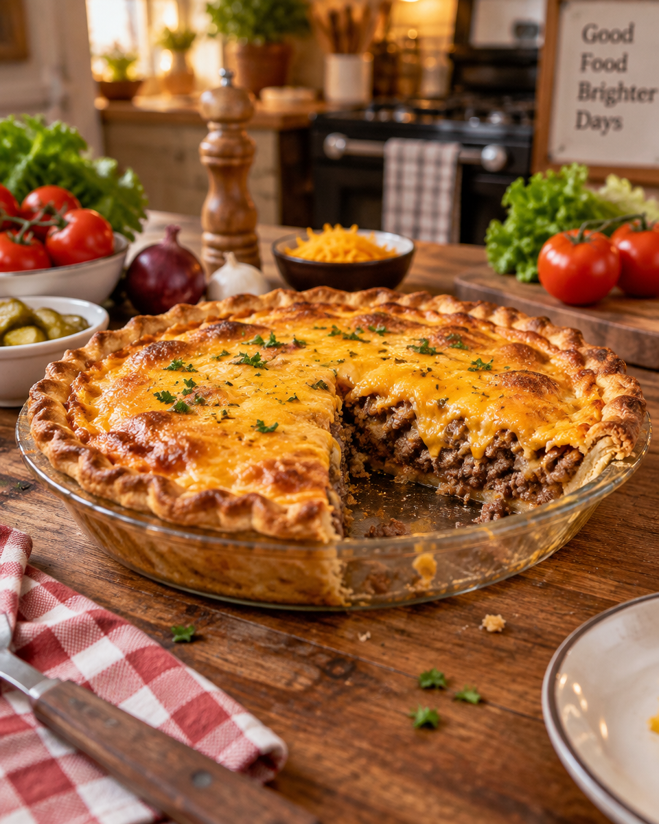 Bacon Cheeseburger Pie Recipe