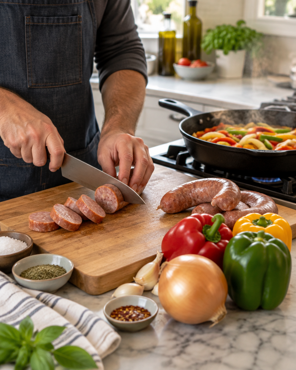 Italian Sausage Peppers and Onions Recipe