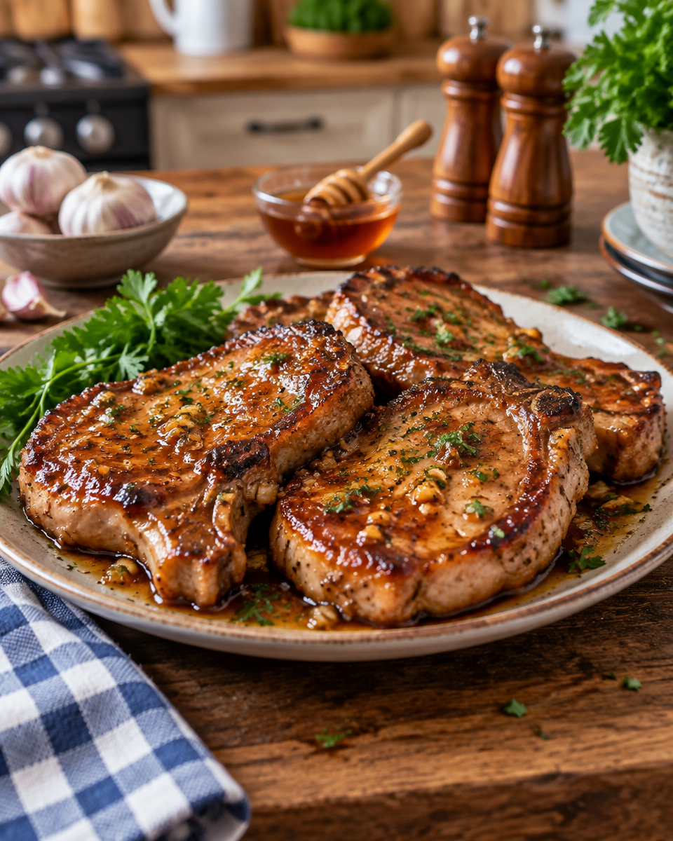 Easy Honey Garlic Pork Chops Recipe