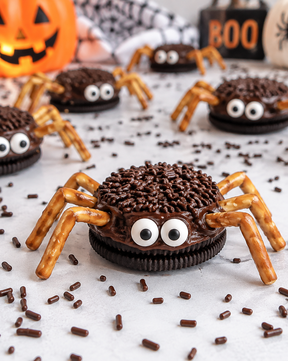 oreo spider cookies