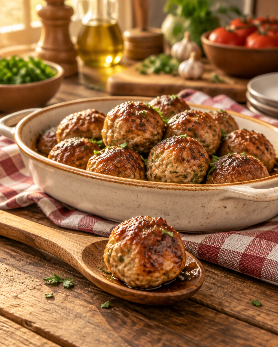 baked turkey meatballs