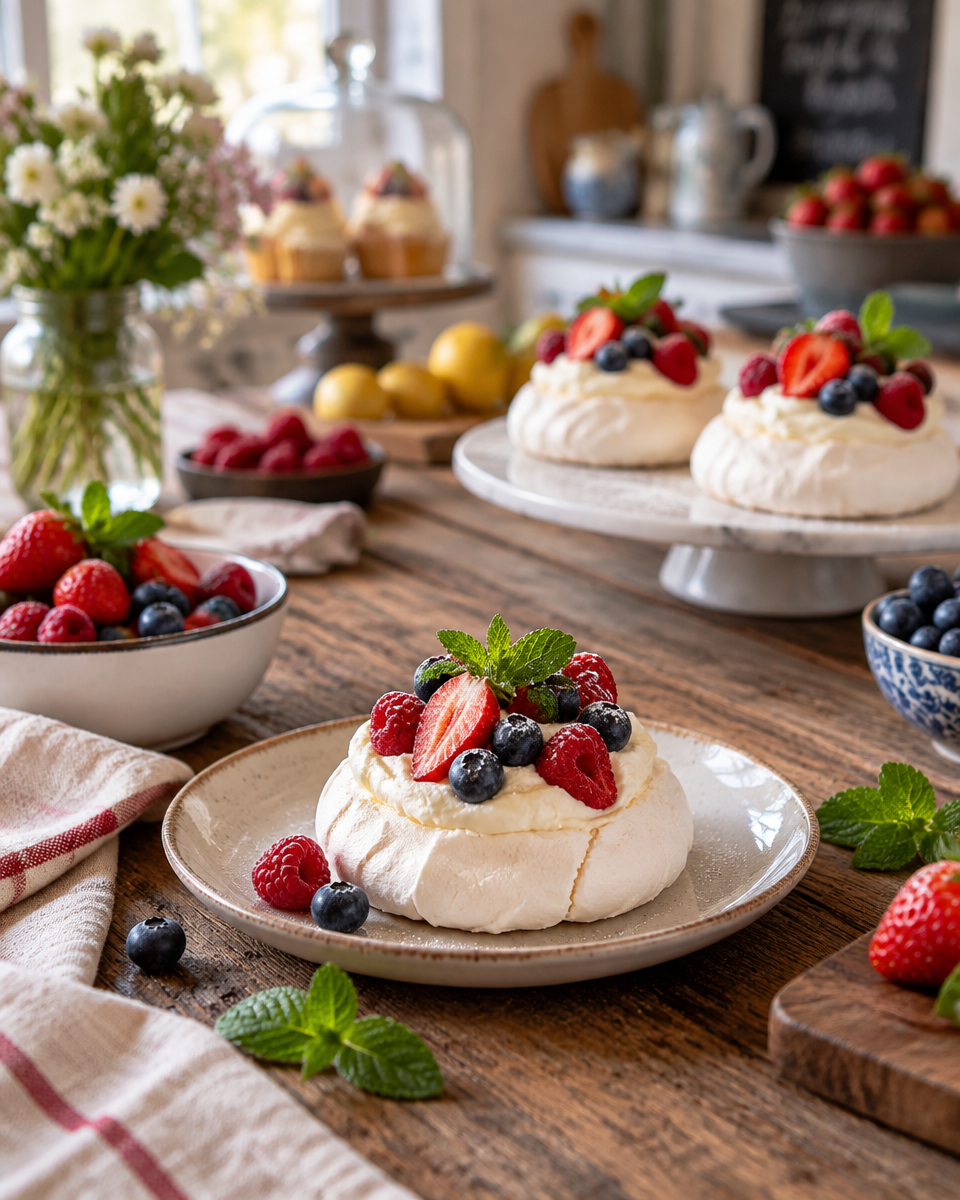 Easy Mini Pavlova Recipe