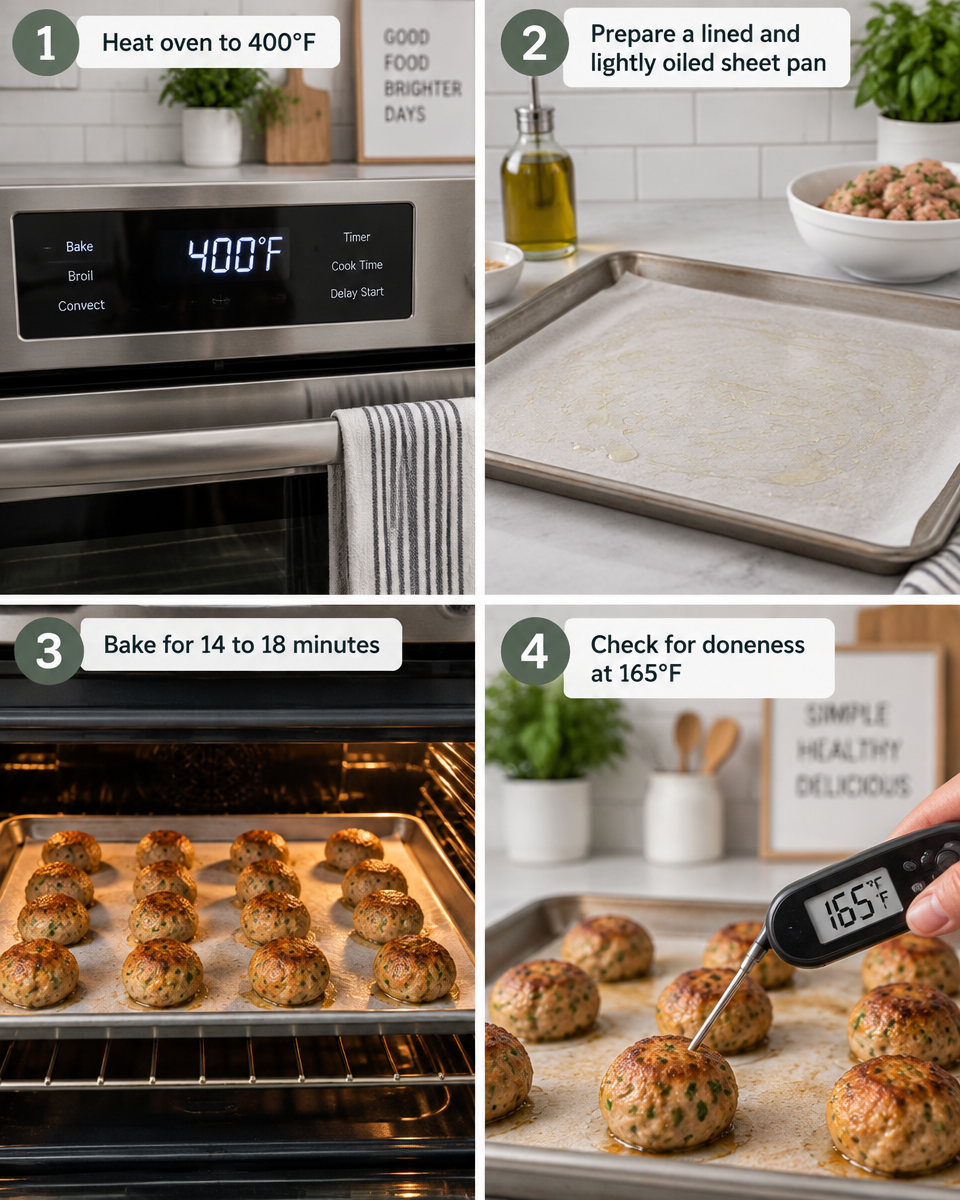 Easy Baked Turkey Meatballs Recipe