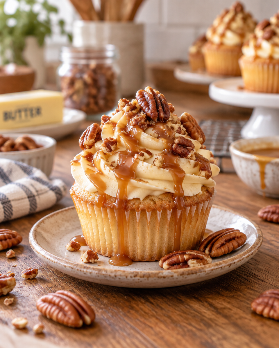 butter pecan cupcakes