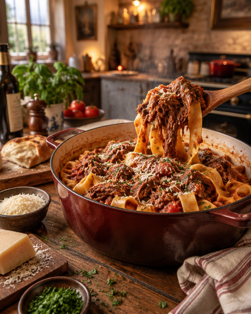 slow cooker beef ragu