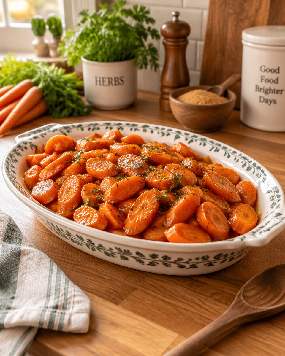 Easy Brown Sugar Glazed Carrots Recipe