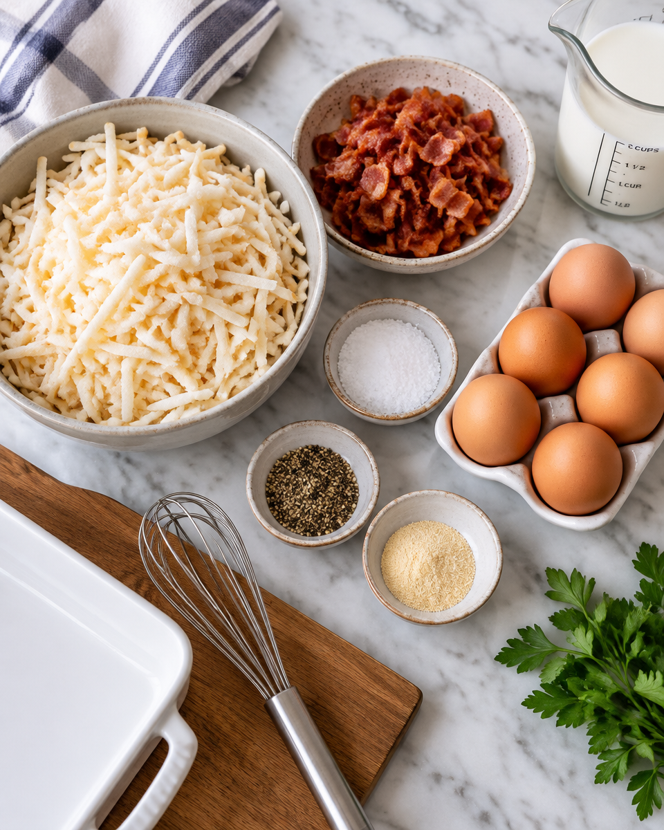 Easy Breakfast Casserole with Hashbrowns