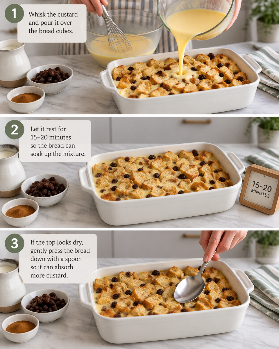 cinnamon raisin bread pudding