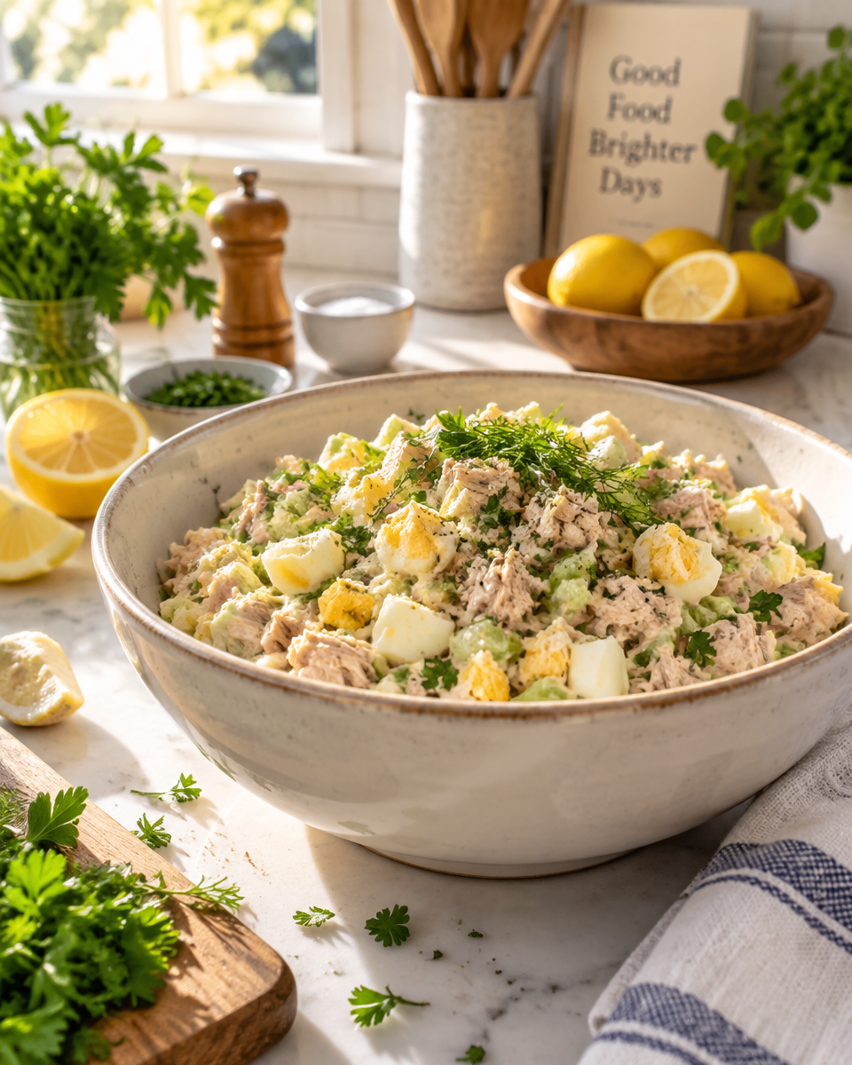 Easy Tuna Egg Salad Recipe
