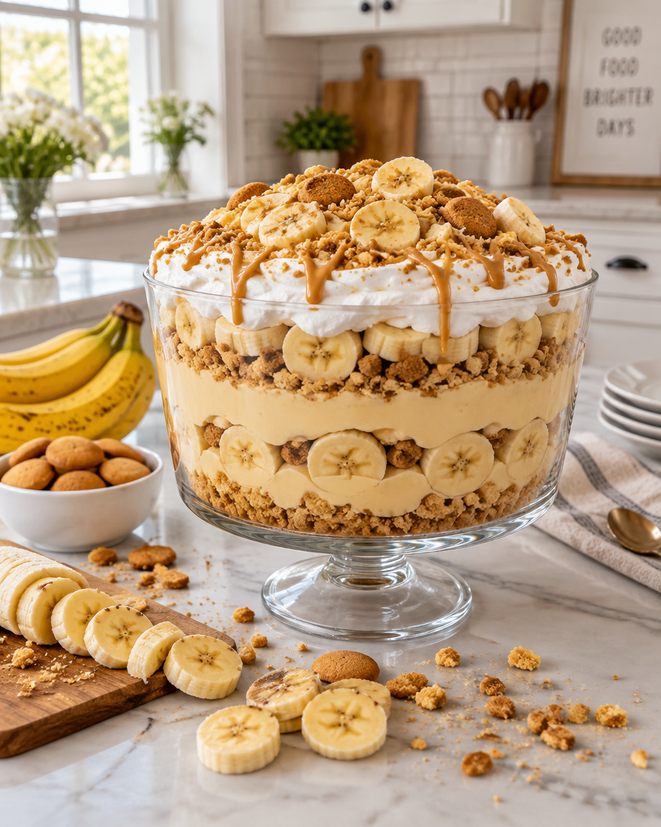 peanut butter banana pudding