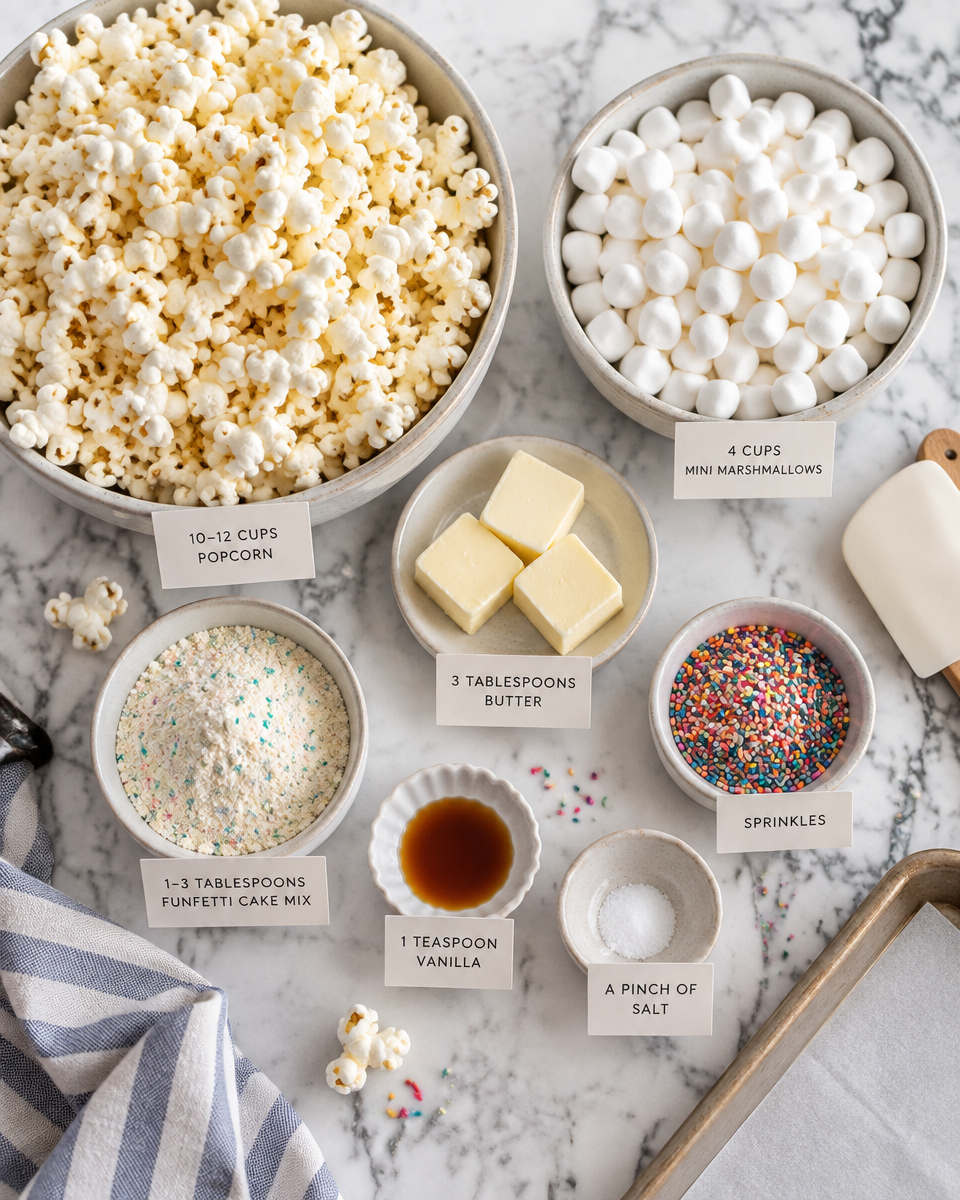 Easy Birthday Cake Popcorn Recipe