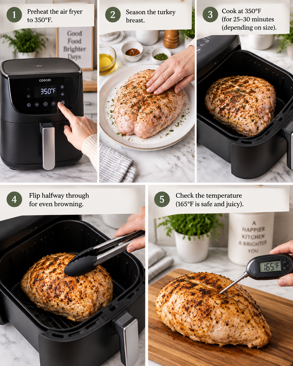 Easy Juicy Air Fryer Turkey Breast Recipe