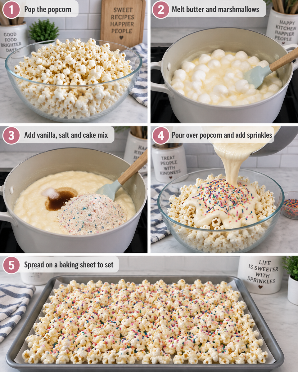 birthday cake popcorn